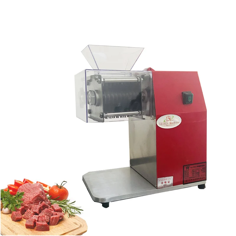 

1100W Commercial Desktop Meat Slicing Machine Kitchen Automatic Pork Beef Lamb Slicer Dicing Machine