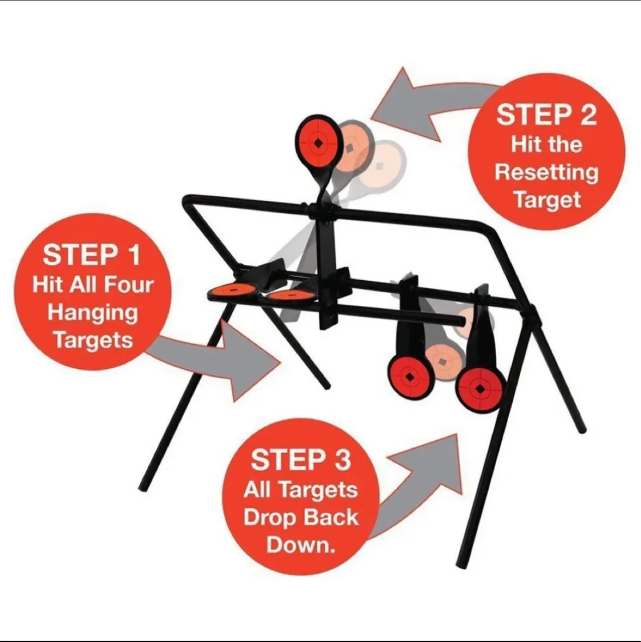  slider image of 5/12Pcs Bullseye Rotating Automatic