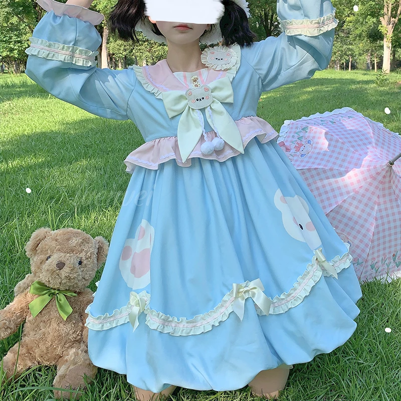 chinese dress ladies Pink White Vintage Fairytale Cottage Dress – Kawaiies