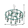 Stainless Steel Clothes Drying Hanger Windproof Clothing Rack Clips Sock Towel Bra Laundry Airer Hanger Underwear Socks Holder 6