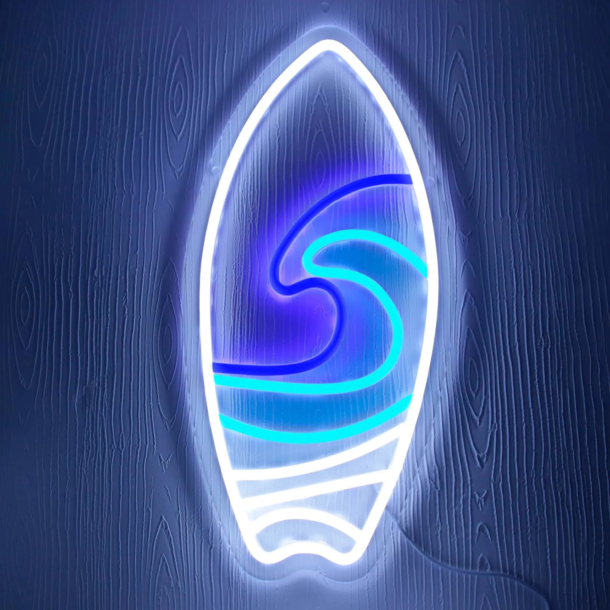 

Surfboard Neon Sign LED Signs Surfer Light Up Signs for Wall Neon Lights Signs for Bedroom Kids Boys Room Man Cave Beach Decor