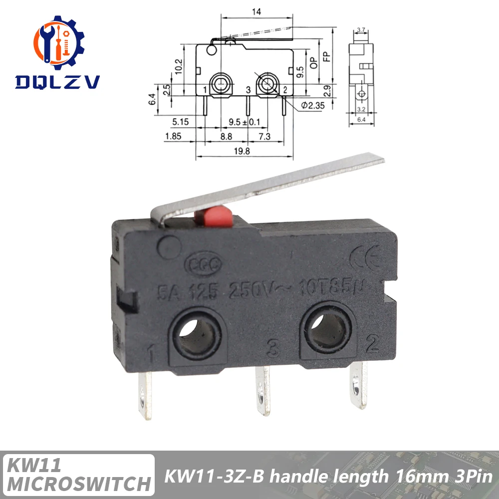 Durable Travel Limit Micro Switch with Handle & Contact Button