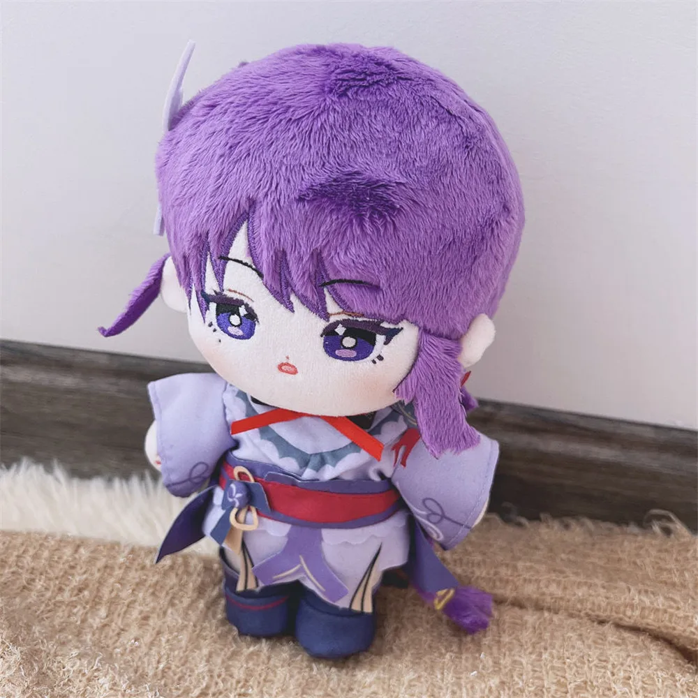 In Stock 20cm Genshin Impact Raiden Shogun Plush Doll Toy Plushie Gift Anime 8''