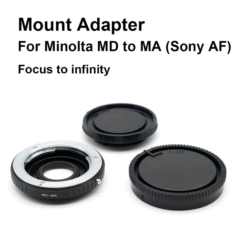 Adaptador De Objetivo Minolta MD A Sony MA Con Lente De Corrección - Garantía 2 Años