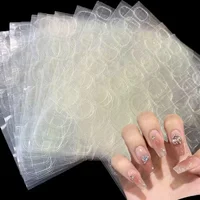 10pack Transparent False Jelly Nail Tips Sticker Double Side Gel Nail Glue for Press On Nails Self-Adhesive False Manicure Decal 2