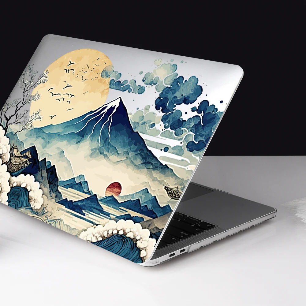 Capa de Proteção de Impressão Colorida para Apple Macbook Color Pro 2023 Air15 13 A2681 m2 Pro 14 16 2023 m3 A2918 A2992 A2991 A2442 Estilo Clássico - Imagem 3