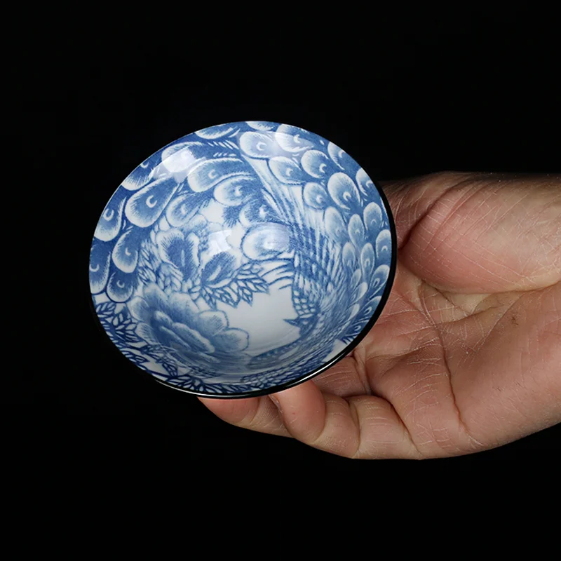 Chinese Ceramic Cup Teeware Teware Porcelain Kung Fu Cups Hand Made For Tieguanyin Oolong Red Tea