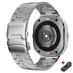 Luxury Stainless Steel Metal Watch Band for Men - Business Style Strap, 47mm (S)
