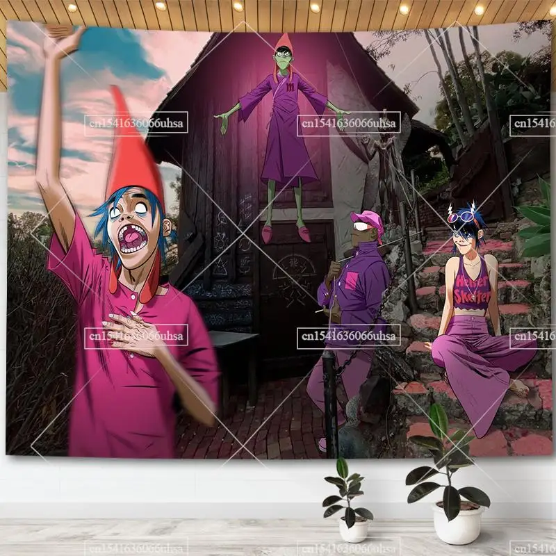 Gorillaz Demon Days Album Cover Art Posters Hippie Hip Pop