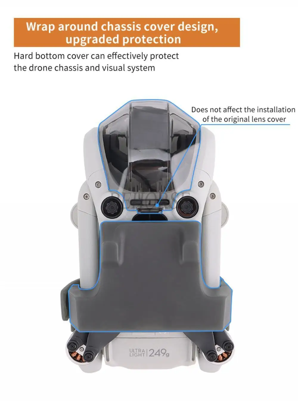 Support Hélices DJI Mini 4 Pro - Protection TPU pour Pales Drone