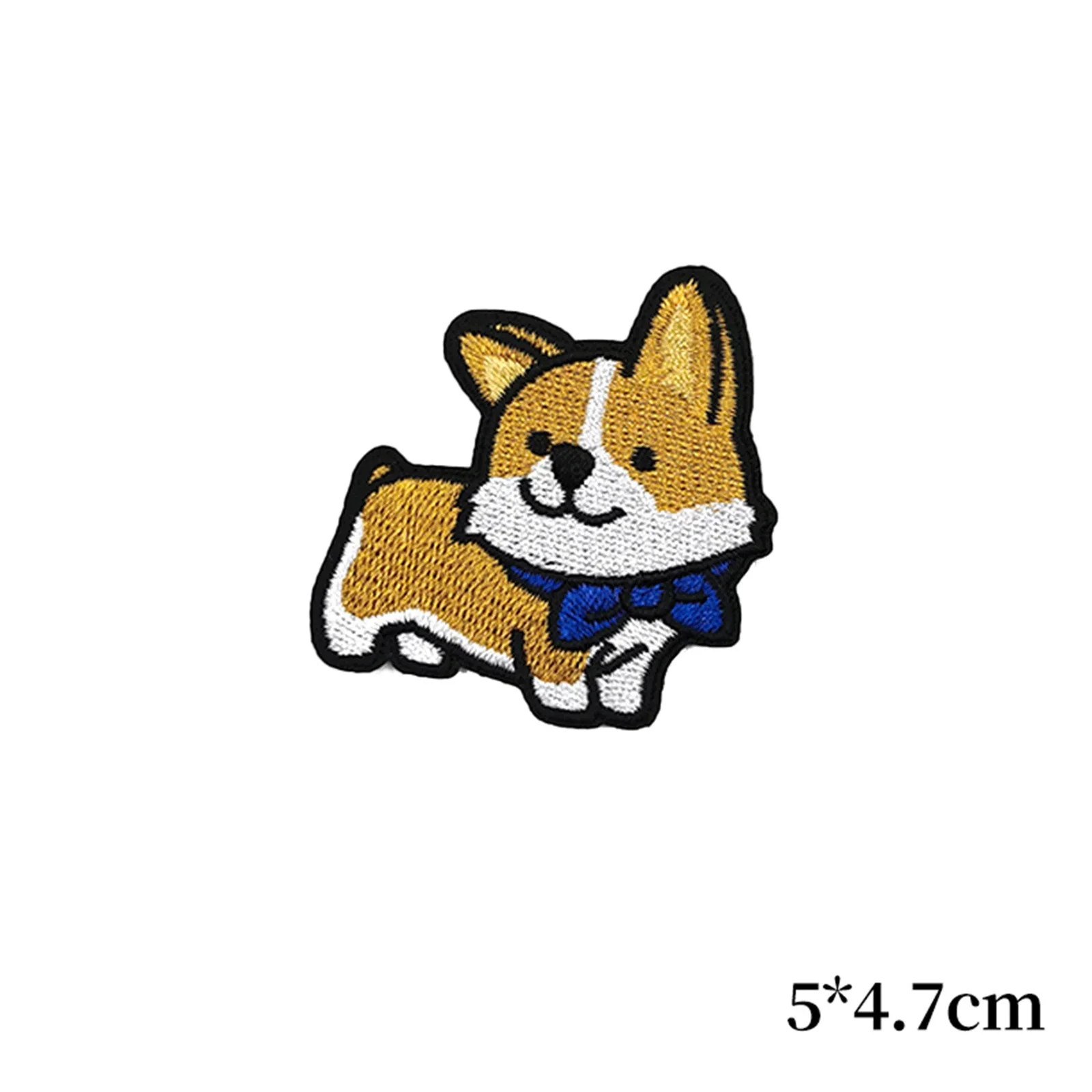 Cute Cartoon Puppy Embroidery Patch Pet Animal Pattern Backpack Morale Armband Decoration Iron on Patches For Clothing Appliques tactical patch