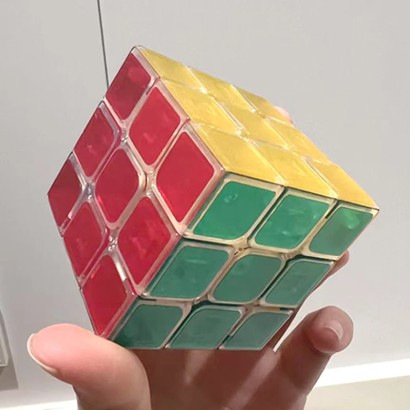 Clear 3x3x3 Speed Cube for Stress Relief and Focus