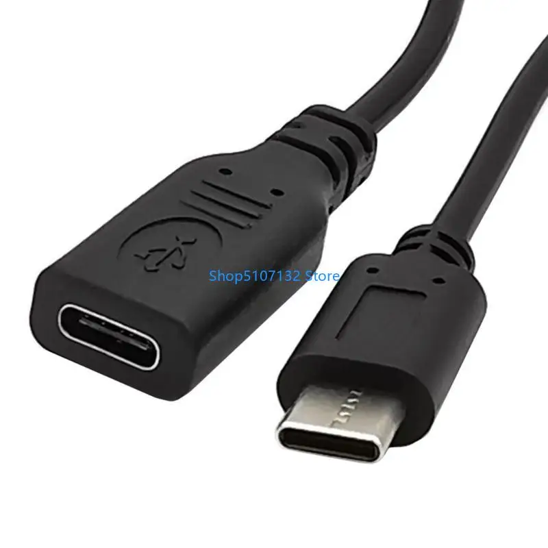 87HD USB C 전원 연장 케이블 30cm 유형 C 충전용 충전 연장 코드
