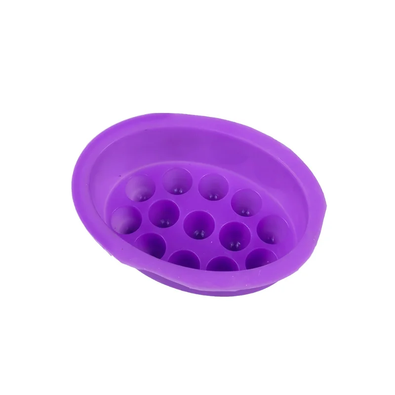 New 3D Handmade Silicone Soap Molds Massage Therapy Bar Molding Tray Oval Shape Mould DIY Resin Craft