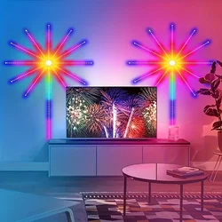 RGBIC Firework Lights APP Control With 24-key Remote Control Music Sound Sync DC 5V USB LED Strip For Party Wall Decor Luces LED