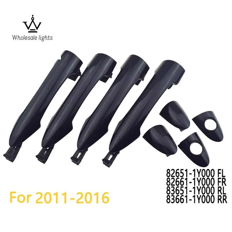 Kia Picanto 2011-2016 용 4Pcs 외부 도어 핸들-82651-1Y000 8266..