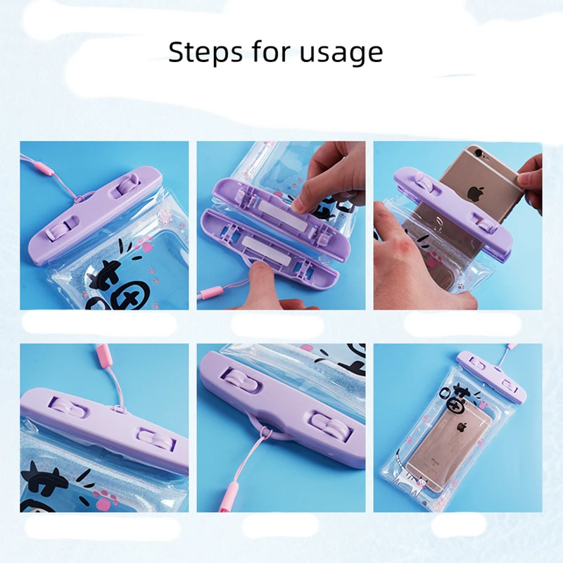 Phone Case Universal Clear Waterproof for iPhone 13 12 11 Pro Max X Xs XR 7 8 Xiaomi Huawei Samsung