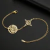 Jeshayuan-pulsera con nudo de bruja para mujer, pulsera de tetragrammatón judío, pulsera de pentagrama de brujería, amuleto, regalo de joyería 1