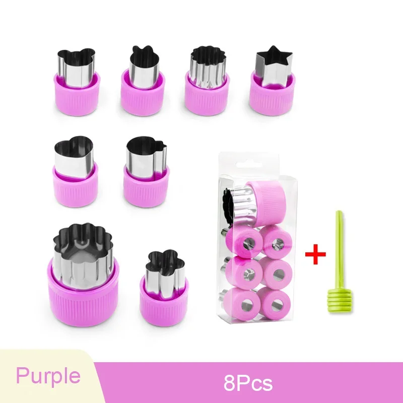 Purple 8pcs