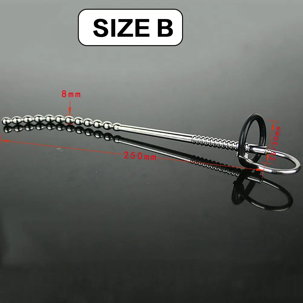 WAKEWAY Male Urethral Sound Penis Plug Probe Catheter Prince Wand Male Hands Free Masturbator Ball Stretcher Sex Toy For Man urethral dilator silicone urethral dilator