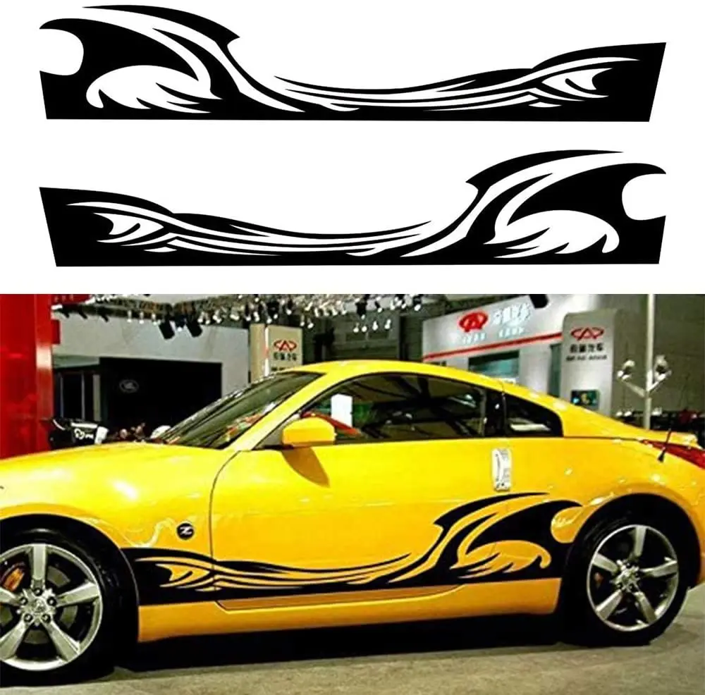 

Fochutech 1 шт. наклейка для кузова автомобиля самоклеящаяся виниловая графическая наклейка для грузовика простой (черный)