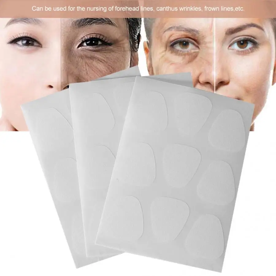 63Pcs(12+24+27)Facial Line Wrinkle Sagging Skin Lift Up Tape Frown Smile Lines Forehead Anti-Wrinkle Patches Anti-aging Stickers