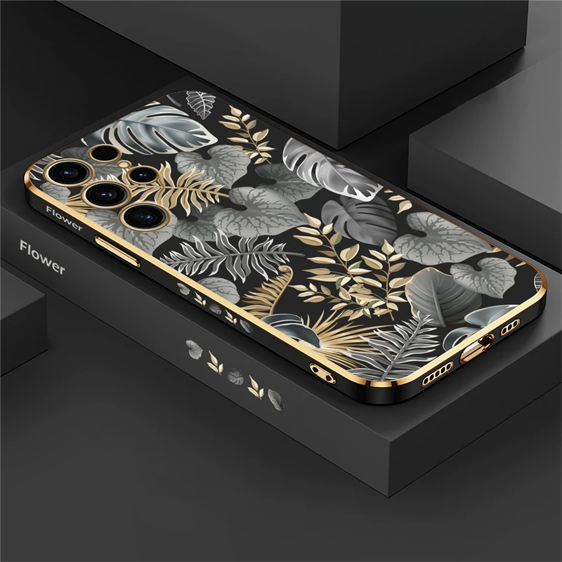 Elegant Floral Botanical Soft Shockproof Phone Case