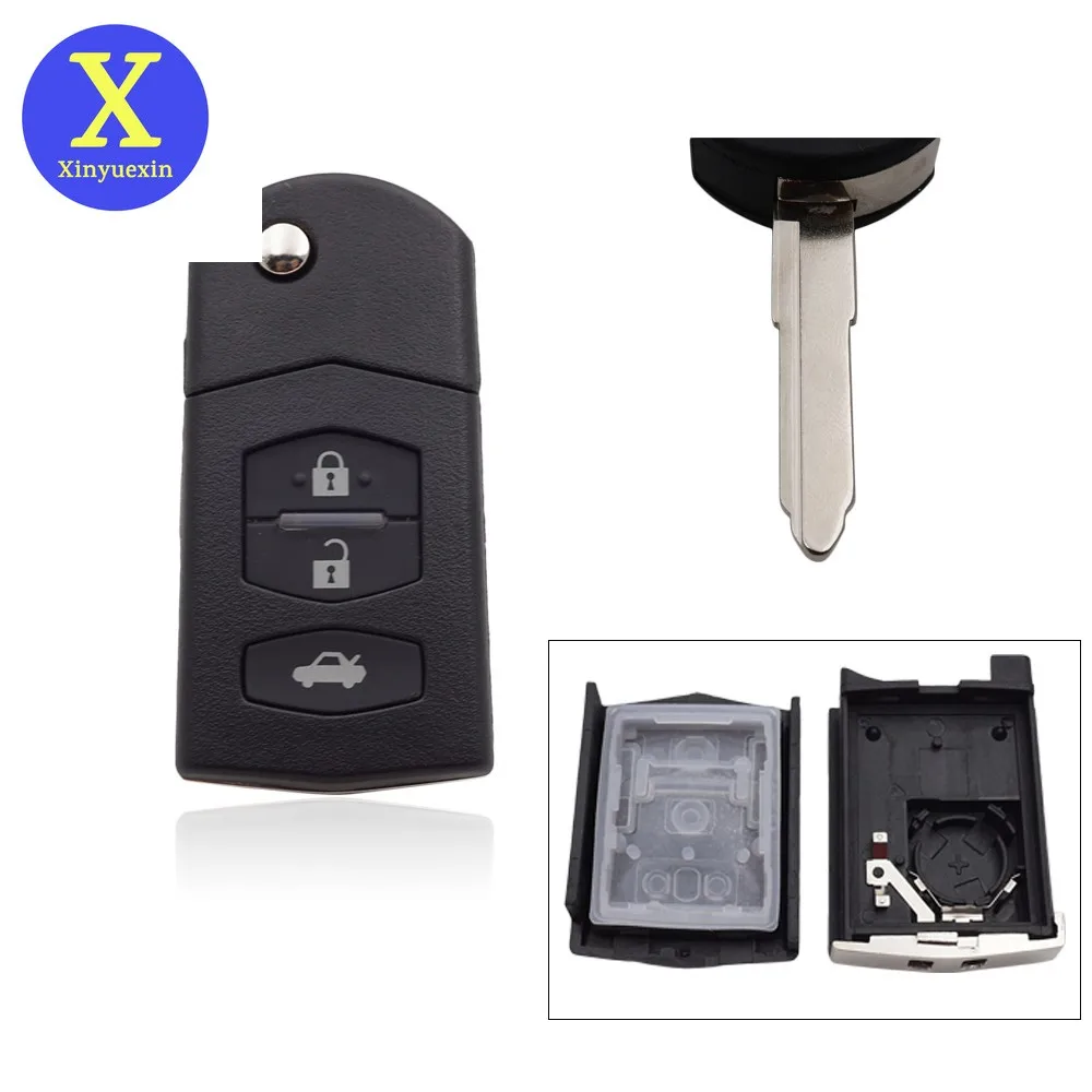 YONGYAO Custodia Portachiave Con Lama Grezza Per Telecomando Lexus – 3 Pulsanti, Nero, Sostituzione Guscio ABS Per IS200, GS300 E Altre Serie - 2