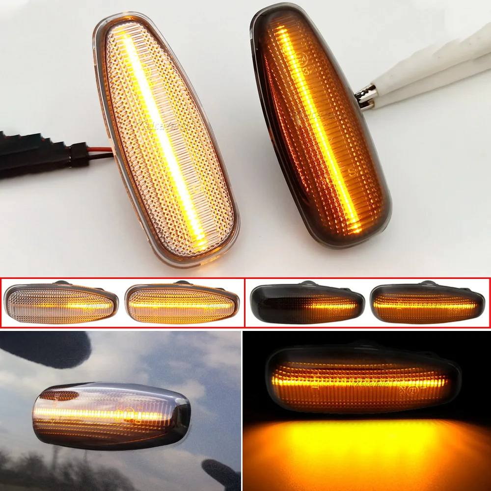 LED Dynamic Side Marker Turn Signal Light Sequential Blinker Lamp For