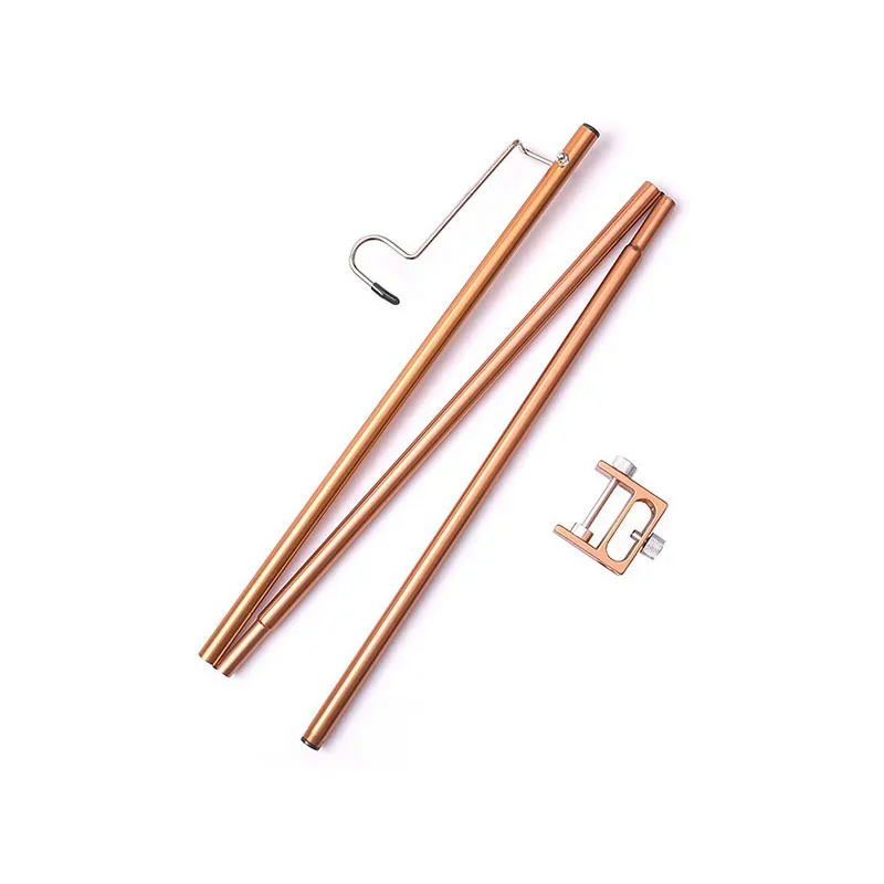 Camping Light Lantern Hanger Lantern Holder Light Stand Tripod Outdoor Aluminum Alloy Foldable Lamp Post Pole Portable Fishing Hanging Light Fixing Stand