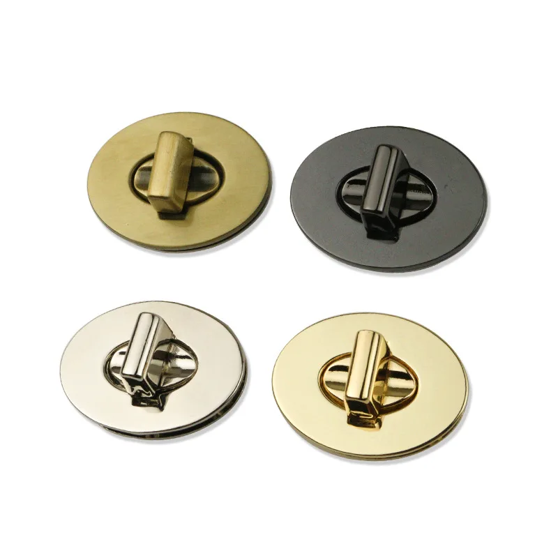 

46mm Metal Bag Clasp Press Lock Accessories High Quality Alloy Handbag Push Lock Metal Turn Twist Lock for Women