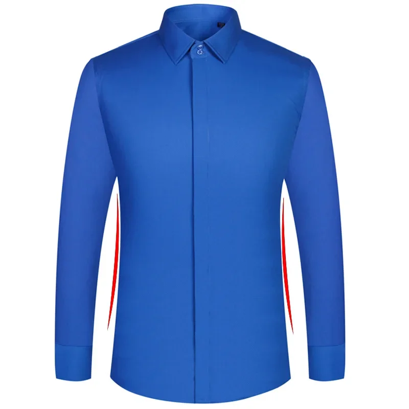 Men French Cufflinks Shirt Long Sleeve Casual Male Brand Shirts Slim Fit French Cuff Dress Shirts dress shirts men casual shirts