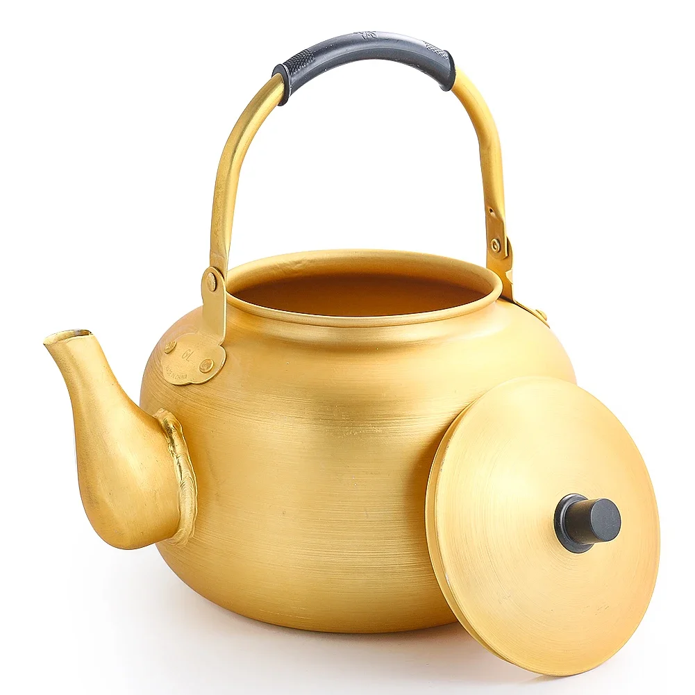 1PC 6L Large Capacity Aluminum Burning Kettle Home Teapot Korean Style Rice Wine Pot Outdoor Camping Cookware Tools tea kettle