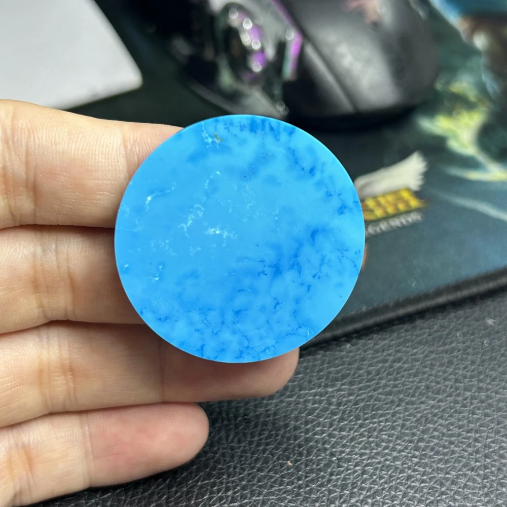 Meisidian 2pcs Lapis Lazuli 40MM Lapis Lazuli Double Flat Coins Sheet Gemstone On Sale