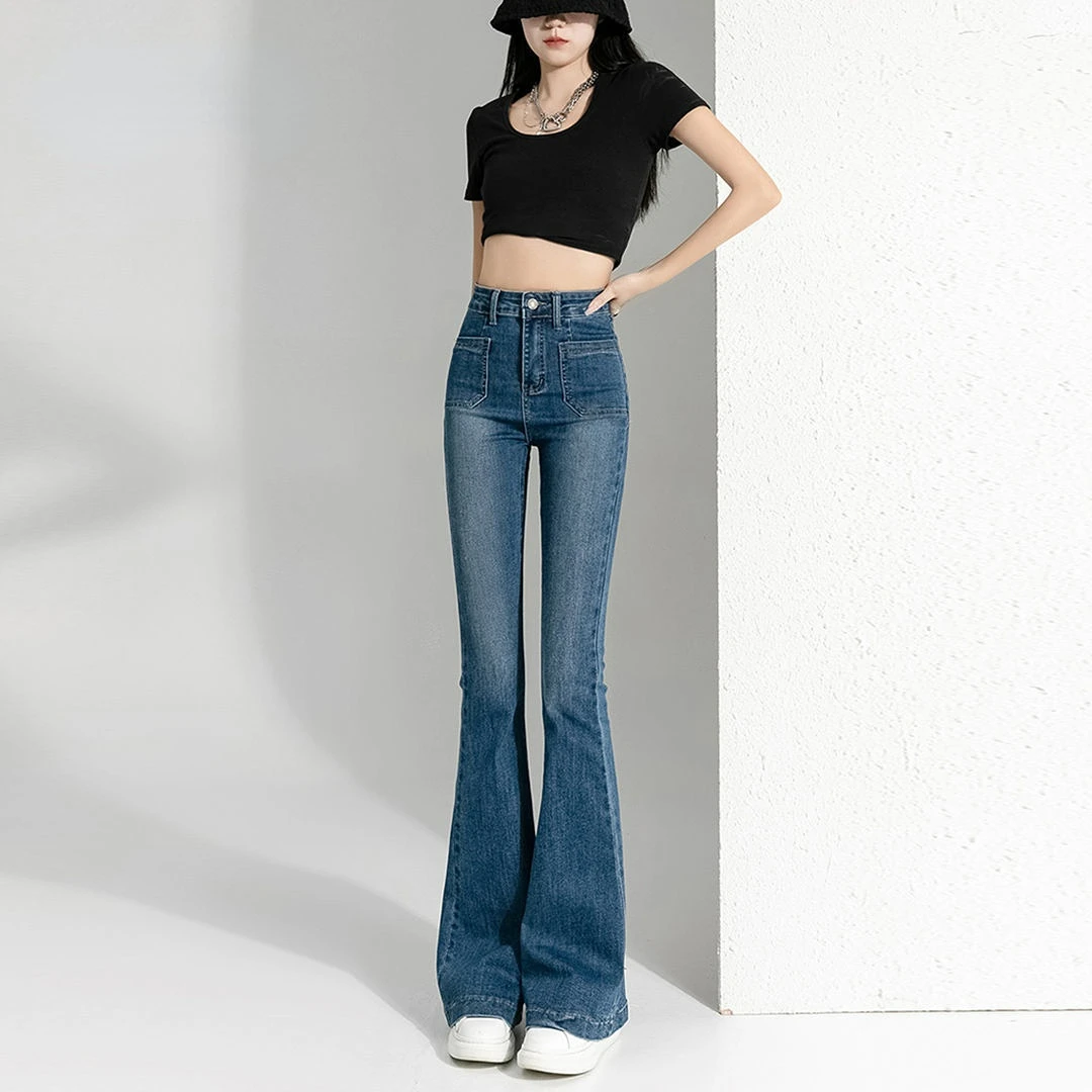 

Vintage High Waisted Boyfriend Jeans For Women 2023 Y2K Streetwear Spring Autumn Slim Denim Flared Pants Harajuku Skinny Trouser