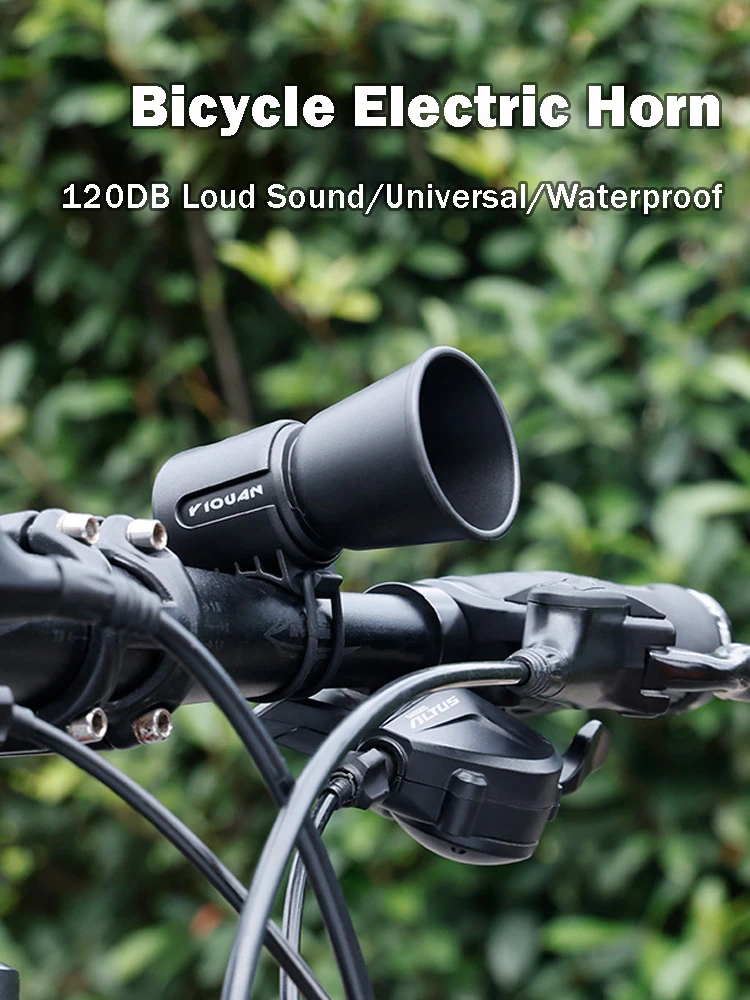 Description Picture 2 of item120DB Loud Sound Bicycle Horn Portable Road Bike Bell Universal MTB Warning Bell Ultralight Cycling Horn Bike Accessories