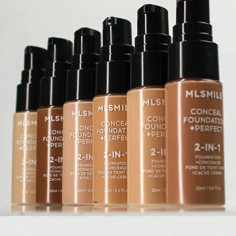 Matte Liquid Foundation Oil Control Concealer BB Cream Waterproof Lasting Full Coverage Natural Face Base Professional Makeup 2