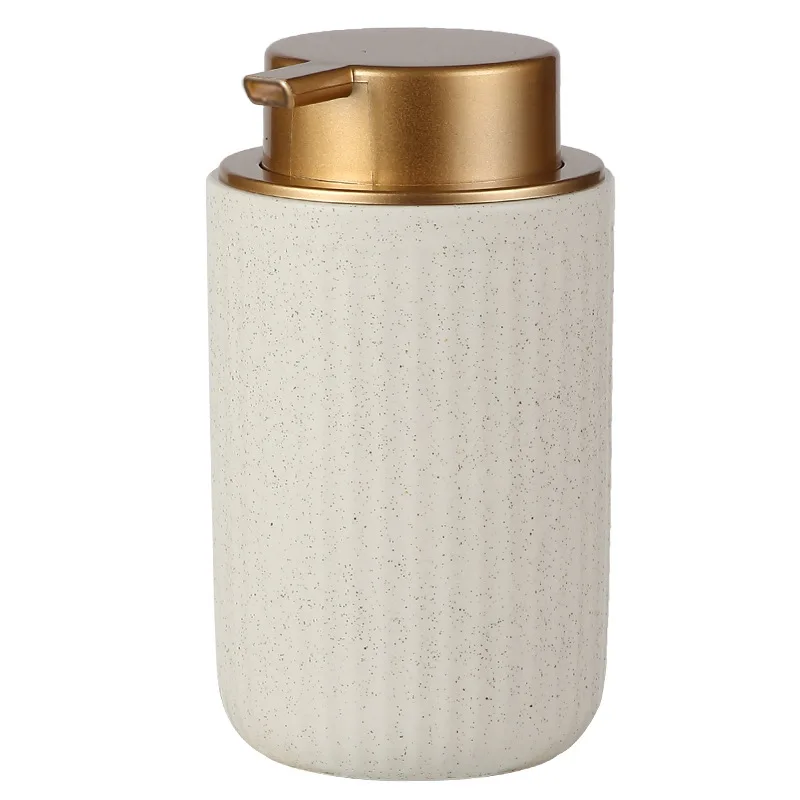 Ceramic press type bath gel bubble bottle hand wash shampoo soap dispenser bathroom accessories household liquid lotion bottle soap dispenser