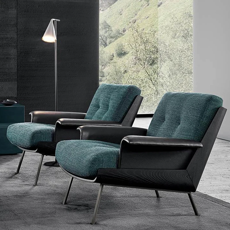 

Design Living Room Chair Vanity Lazy High Back Hand Single Sofa Chair Nordic Lounge Relax Ergonomic Sillas Computer Armchair