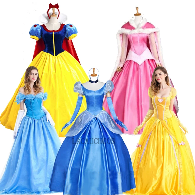 Costume de princesse Belle la Belle et la bête pour adulte, robe de bal,  robe fantaisie, uniforme de fête d'halloween, robe de mariée - AliExpress