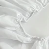 1Pc Fitted Bed Sheet With Elastic Band Solid Color Anti-slip Adjustable Mattress Cover for Single Double King Queen Bed 4