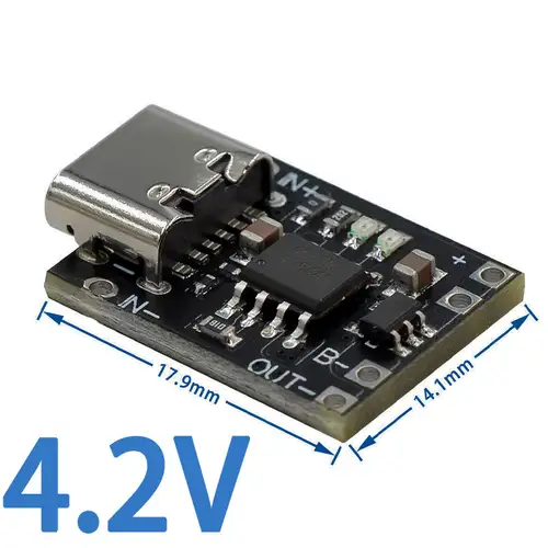 5V Charging and Discharging Integrated Module 3.7V 4.2V18650 Lithium Battery Charging Boost Power Board Protection Type-c - Image 7