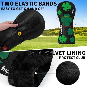 Four-Leaf Clover Golf Club Head Cover 6