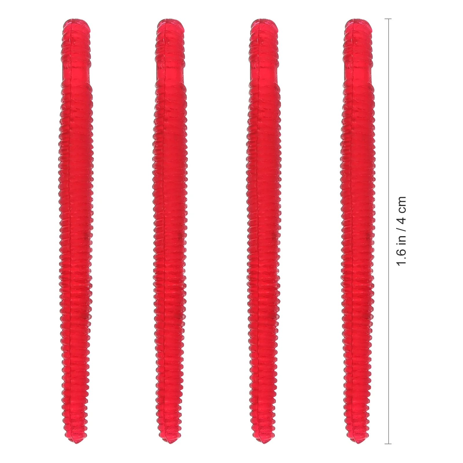 

4cm Simulation Earthworm Artificial Red Fishing Worms Fishing Lures Supple Fish Baits Toys
