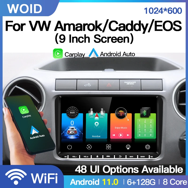 Android Radio Car Player For Volkswagen Amarok Caddy EOS GPS Auto Stereo Audio Headunit DSP Carplay Autoradio Multimedia BT Wifi car stereo