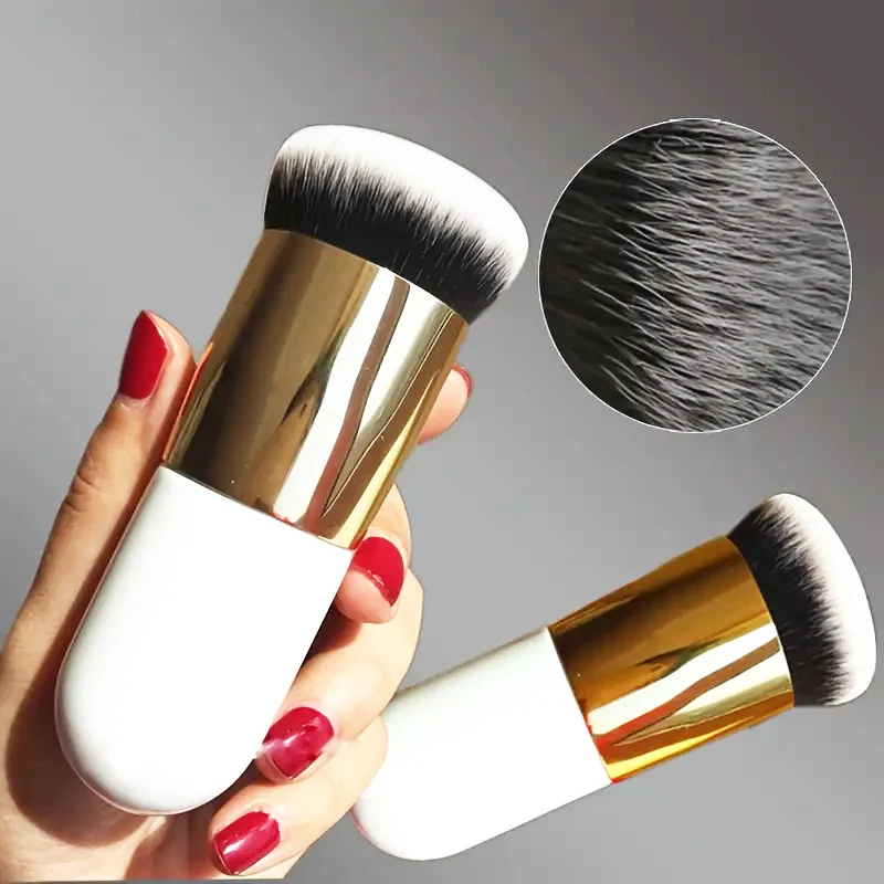 Foundation Brush Flat Edge Vegan Fiber