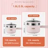 220V Multifunctional Electric Hot Pot Large Capacity Smart Electric Cook Pot Non-stick Home Electric Wok With Steamer 1.8L/2.5L 5