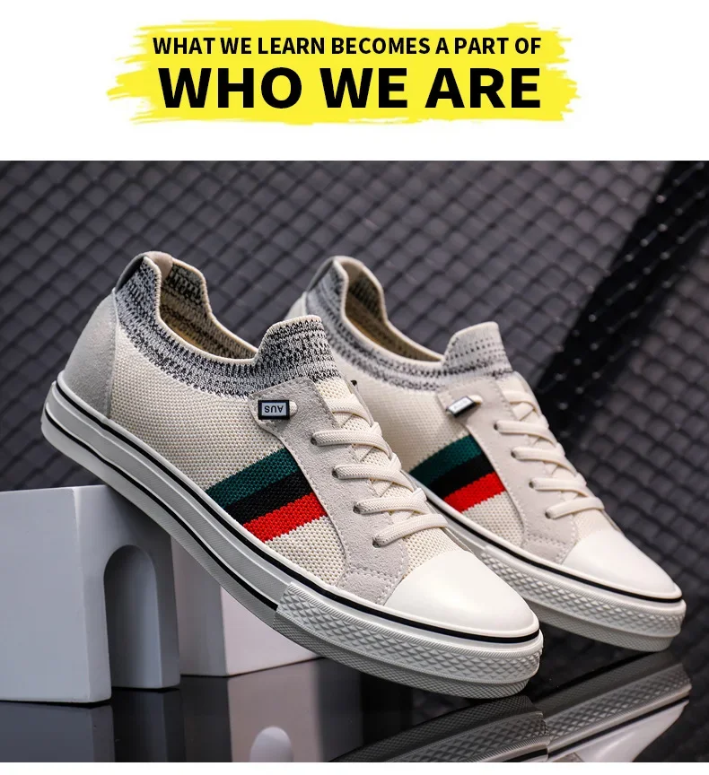 Canvas Men's Shoes New Spring Breathable Thin Anti Odor Casual Fashion Board Shoes One Step Lazy Shoes 6