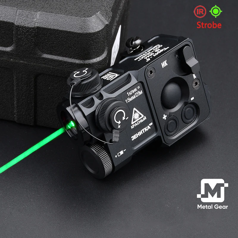 Tactical Metal Zenitco Perst 4 PEQ Green Dot IR Aiming Infrared Laser Pointer Sight For Rifle