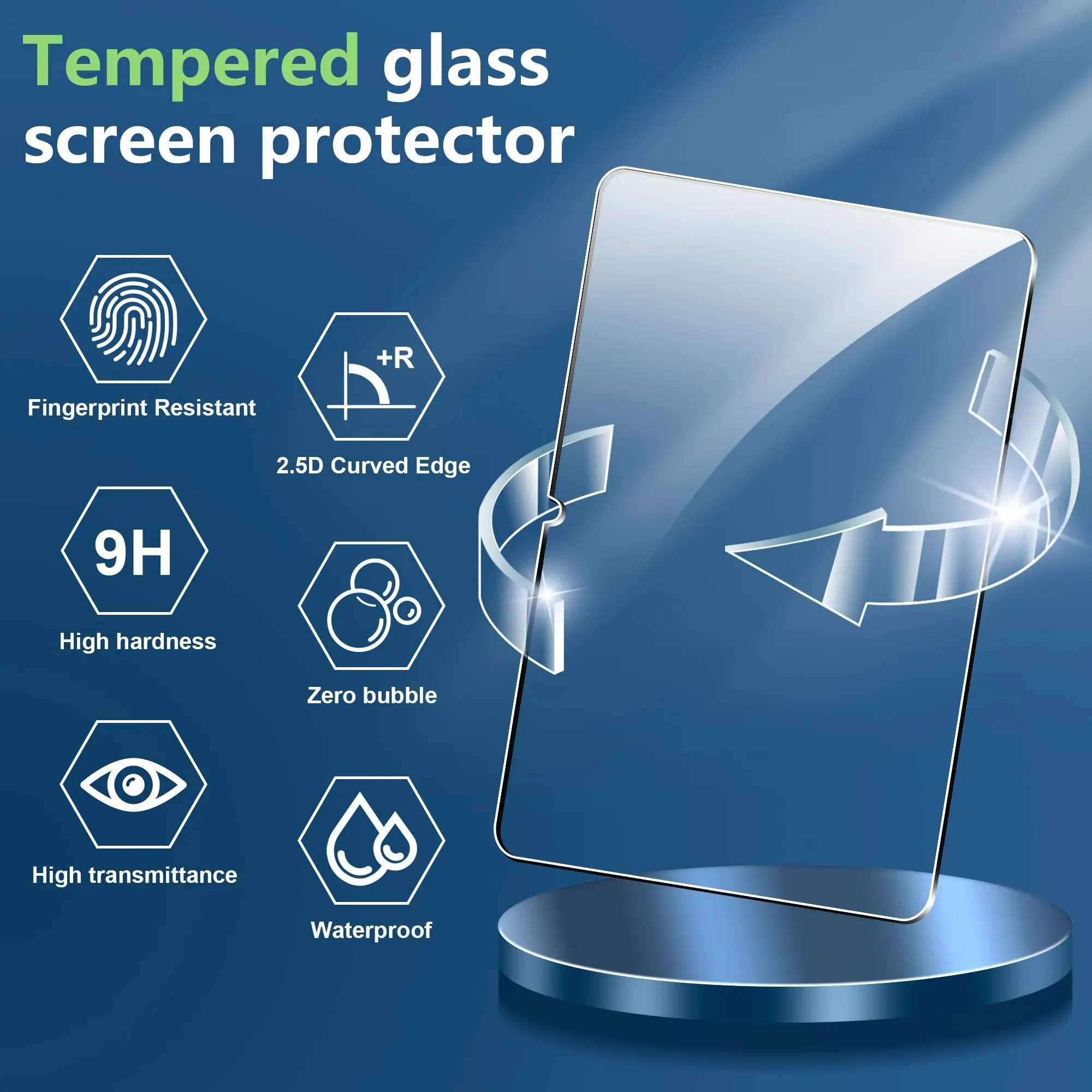 Tempered Glass Film for Honor Pad X8a 2024 (11 Inch) 9H Hardness HD Anti-fingerprint Premium Screen Protector Protective Film 2